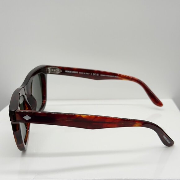 Georgio Armani AR8171 Red Havana Tortoise Frame Green Lenses Sunglasses - Picture 3 of 11